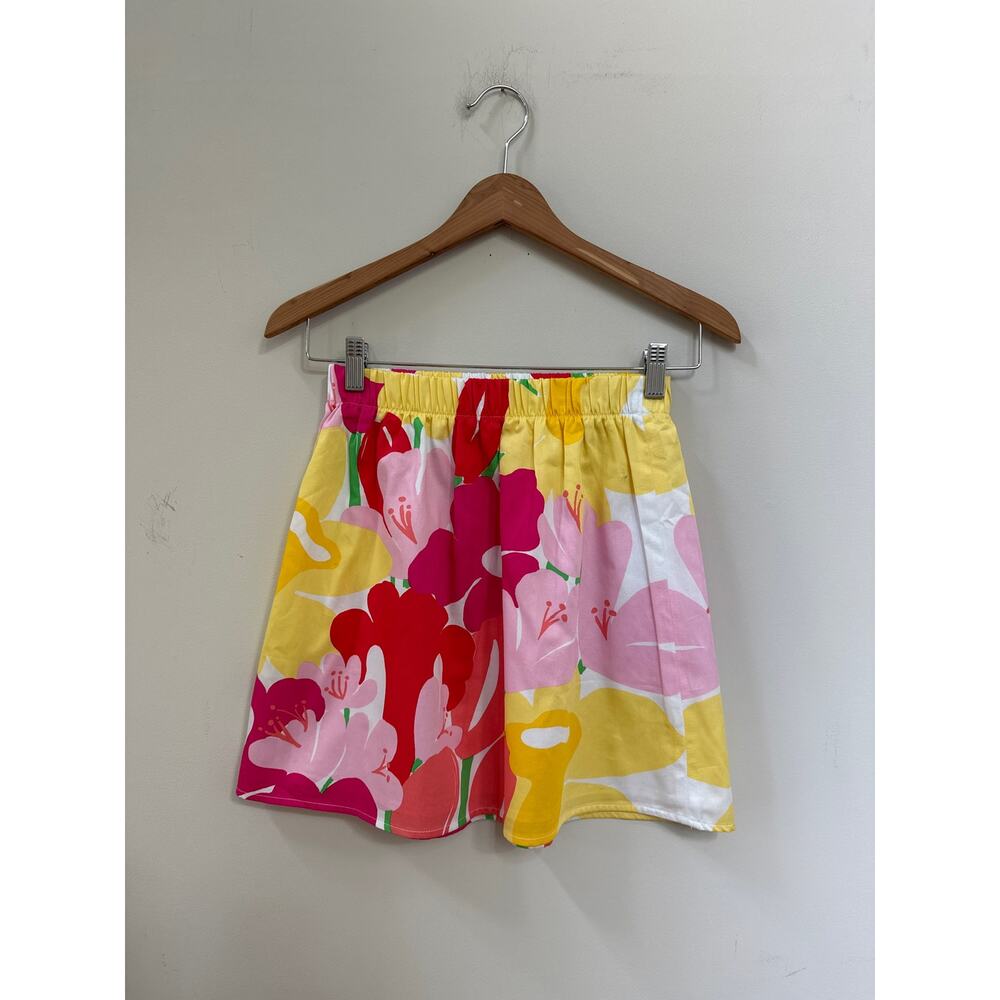 Lilly Pulitzer Bright Floral Mini Skirt Preppy Southern Casual Size XS